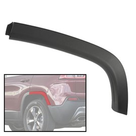 CROSSDESIGN Fender Flare, Compatible with 2017-2022 Jeep Compass 1Pcs Wheel Fender Flare Molding Rear Left Textured Black