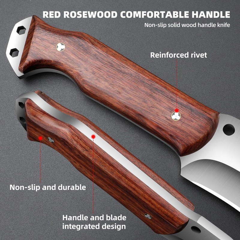 Outdoor Short Machete with Sheath for Cutting Trees, for Yard