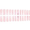 White French Tip Press on Nails Long Fake Nails with