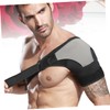 IWOWHERO Men's Shoulder Support Brace Breathable Shoulderpad Adjustable Strap for