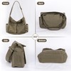 Canvas Crossbody Bag, Large Capacity Canvas Shoulder Bags Casual Messenger