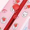 SUPERTOOL Pencil Case Candy Colors Cute Cartoon Waterproof Multicolor PU