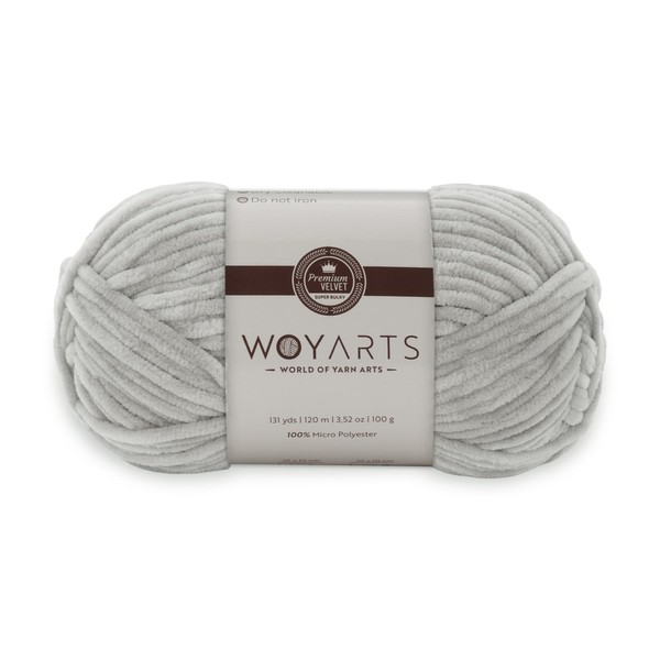 Woyarts Velvet Yarn – Super Bulky Chunky Chenille Yarn for