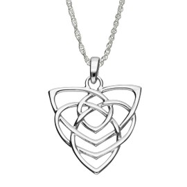 ORTAK 925 Sterling Silver Handmade Pendant Necklace Generations Collection Motherhood Celtic Knots Art Work High Polished Celtic Fine Jewellery Made In Scotland