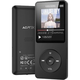 A02 MP3 Player with Bluetooth 5.3, 1.8 inch Screen Portable Music Player with Speaker, FM Radio, Voice Recorder, Supports Expanded Up to 128GB(Black, 32GB) - Color: blue, Capacity: 32GB