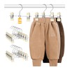 DOIOWN 10 Pack Baby Pants Hangers with Clips, Toddler Non-Slip