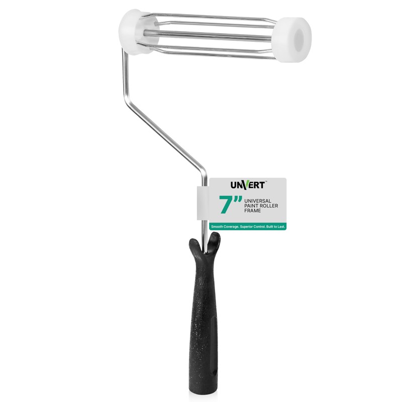 Unvert 7 Inch Paint Roller Frame, for Walls, Ceiling on