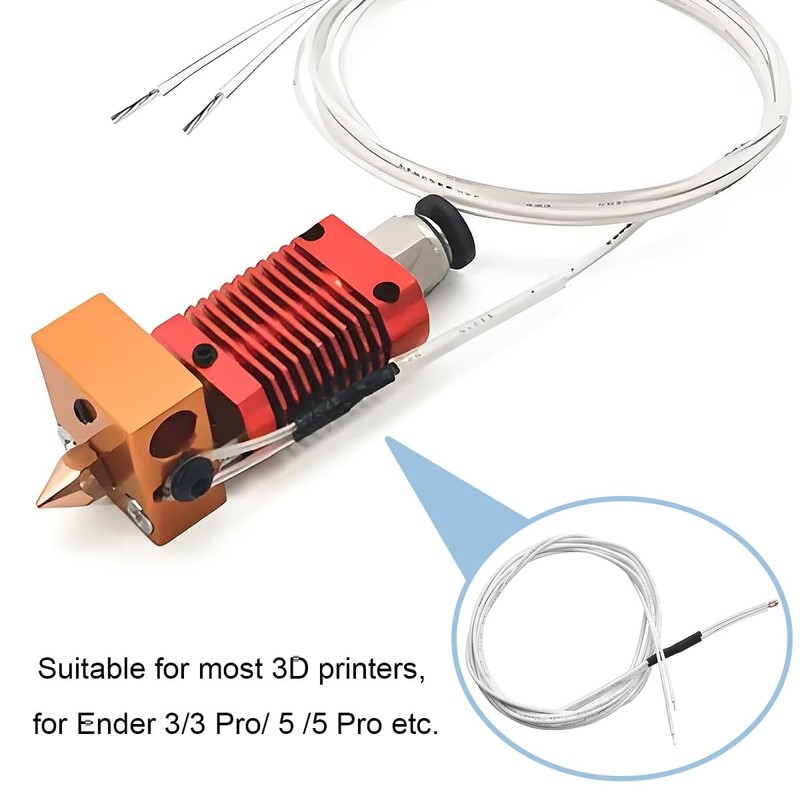 HAAMNING7 5pcs for Ender 3 Thermistor NTC 100KΩ 3950 Thermistor
