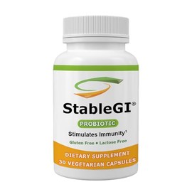 StableGI Probiotic Supplement - Saccharomyces Boulardii Supplement for All Ages - Easy to Swallow - Vegetarian Capsules - Supports Immune System & GI Health – 30 Capsules