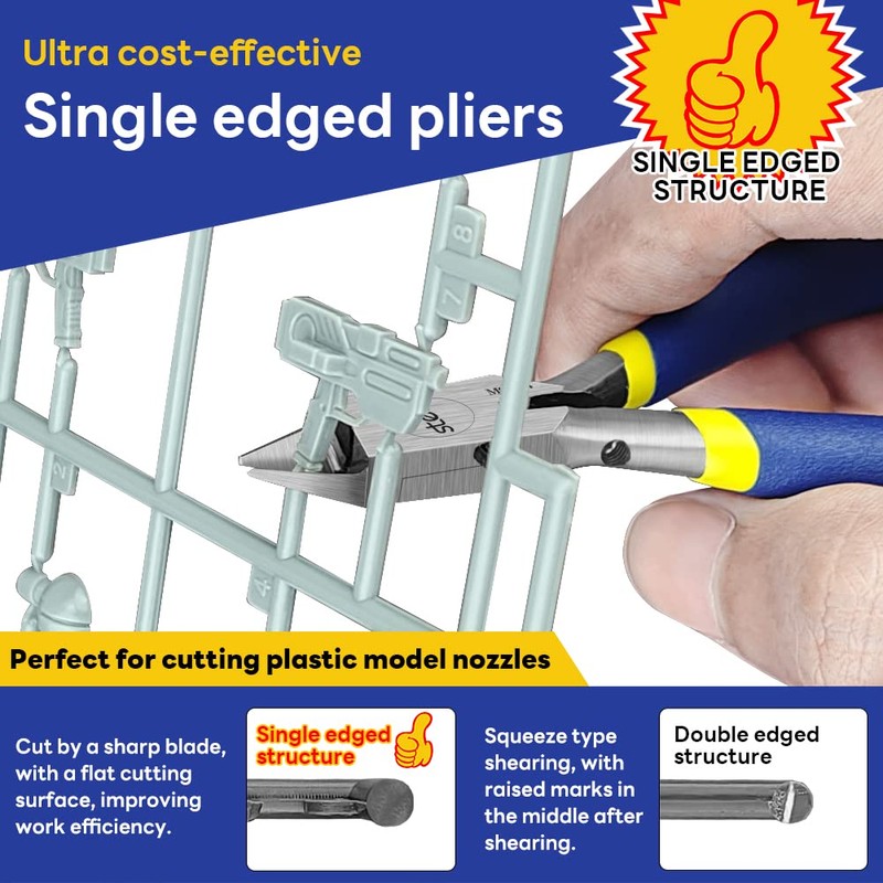 stedi 4.7 Inch Model Pliers, with Ultra Thin Single-Edge and