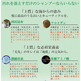 Premium Dark Amino Acids Series Shampoo Sea 珪 * cleans with Don't Just Talk for 珪素 Variety Amino Acids, 利尻 昆布, hukoidan Formula Hair For Gentle Shampoo and