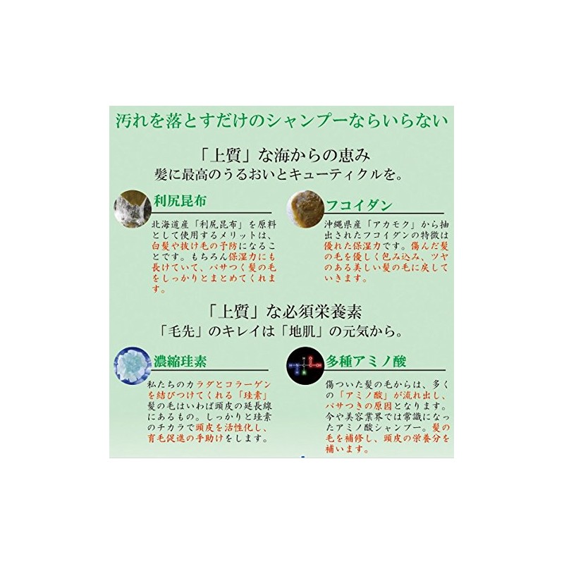 Premium Dark Amino Acids Series Shampoo Sea 珪 * cleans