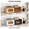 TQVAI Bread Box for Kitchen Countertop, Stacking Wooden Bread Storage