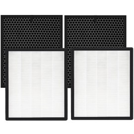 LV-PUR131 Replacement Filters Compatible with LEVOIT Air Purifier Models LV-PUR131s and LV-PUR13, LV-PUR131-RF, 2 Pack HEPA and Activated Carbon Filters