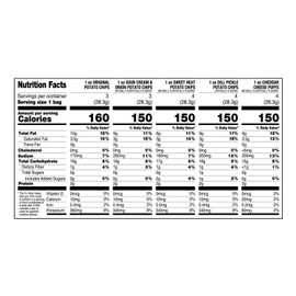 Golden Flake Classic Mix Variety Pack, 18 ct, 1oz. Bags; Thin & Crispy Sweet Heat BBQ (4), Cheese Puffs (4), Thin & Crispy Dill Pickle (4), Thin & Crispy Original (3), Dip Style Sour Cream N' Onion (3)