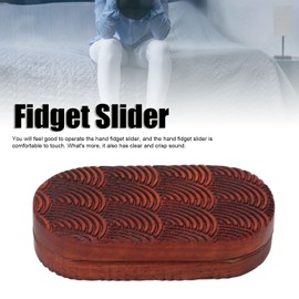 Yunseity Magnetic Fidget Slider Magnetic Blocks Haptic Coin Relax Fidget Toy Push Card Spinner EDC Toy Gifts for Adult Kids(Unlimited Water Ripple)