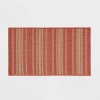 Threshold 20" x 34" Woven Kitchen Rug Dark Orange Stripe