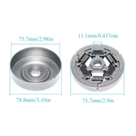 Atunee MS361 7T Sprocket Clutch Drum for Stihl 044 046 MS341 MS362 MS362C MS380 MS381 MS440 MS441 MS460 Chainsaw with 3/8 Sprocket Rim Replace 1128 007 1000