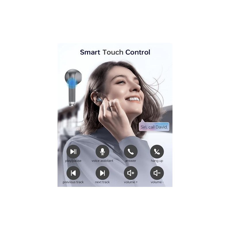 KTGEE - Auriculares inalámbricos Bluetooth 5.3, 40 horas de reproducción