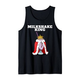 Milkshake King | Mens Milkshake Lover Shirt | Cute Milkshake Tank Top