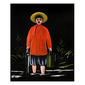 Fisherman in a Red Shirt by Niko Pirosmani