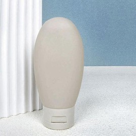 Pastel cosmetic dispensing container, empty shampoo bottle, light gray / 파스텔 화장품 소분 용기 샴푸공병 연그레이