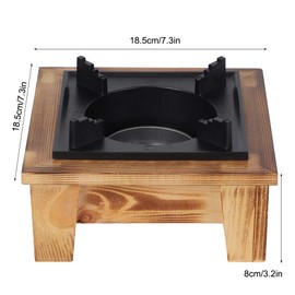 Barbecue Alcohol Oven Stove, Portable Picnic Cooker Alcohol Oven Stove Furnace Kitchenware Cooking Utensil for Outdoor Picnic Camping, Hiking, Backpacking, Wooden Camping Stove