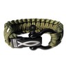 Savior Survival Gear Paracord Bracelet with Stainless Steel Adjustable Shackle