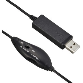 Buffalo BUFFALO Single Ear Headband Headset with USB Connection