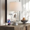 Franklin Iron Works Bodie Rustic Industrial Table Lamp with USB