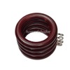 HomeElabador Wooden Curtain Hanging Ring Hooks with Eyes 24-Piece, 45