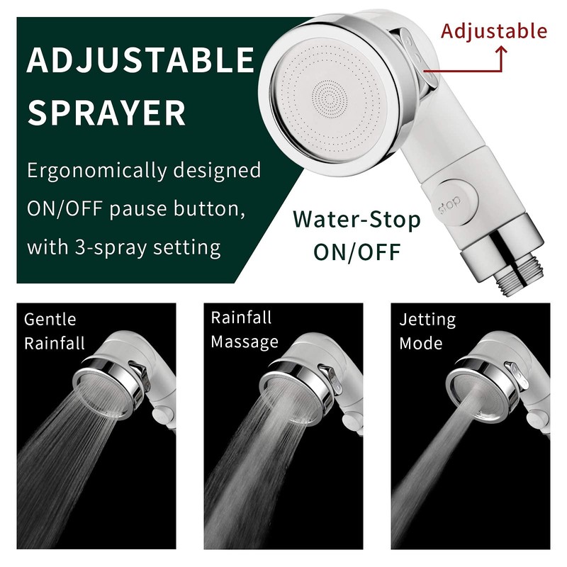 ZCONIEY Sink Faucet Sprayer Attachment, Shower Head Attaches To Tub