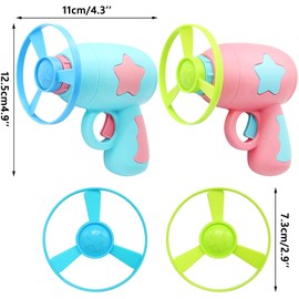 LONTOM Cat Toys for Indoor Cats, Interactive Cat Toys, 2 PCS Spinning Launchers with 8 PCS Flying Disc Toys for Kittens, BPA Free Cat Boredom Toys, Cat Toy for Indoor Cat Exercise Training Chasing