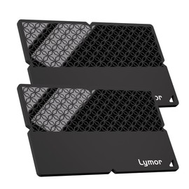 Wallet Tracker, Lymor Wallet Finder Slim Bluetooth Tracker Item Locator for Luggage Passports Keys, Works with Apple Find My -iOS Only- 2 Pack Black