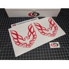 Firebird Decals (2pk) Retro Pillar Window Accent Stickers Fits Pontiac
