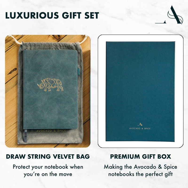 A5 Hardback Notebook by Avocado and Spice® with Gift Box