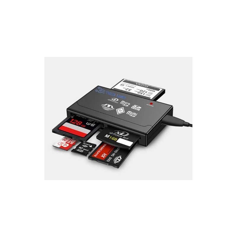 Genérico Lector de Tarjetas de Memoria Múltiple HUB 6en1 USB