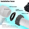 Fits Intex & Coleman Pool Split Hose Fitting Connector, 1.5