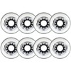 Player's Choice Indoor Roller Hockey Wheels 72mm Ginos 74A 8-Pack