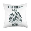 Five billion star hotel camping hiking Throw Pillow