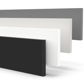 X57 Dishwasher Skirting Board 16 mm Material Thickness Made to Measure (Graphite Black, 594 x 95 mm)