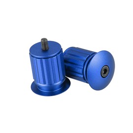 BULLSPANN Handlebar End Plug Adjustable Handlebar Bike Bar End for Bicycle Mountain Bike Road Bike MTB 17.5-22mm Aluminum Alloy 1 Pair Blue