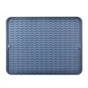 Silicone Dish Drying Mat for Kitchen Counters – Heat-Resistant Drip