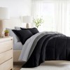 LINENS & HUTCH Bedding Bundle, Reversible Microfiber Comforter Set and