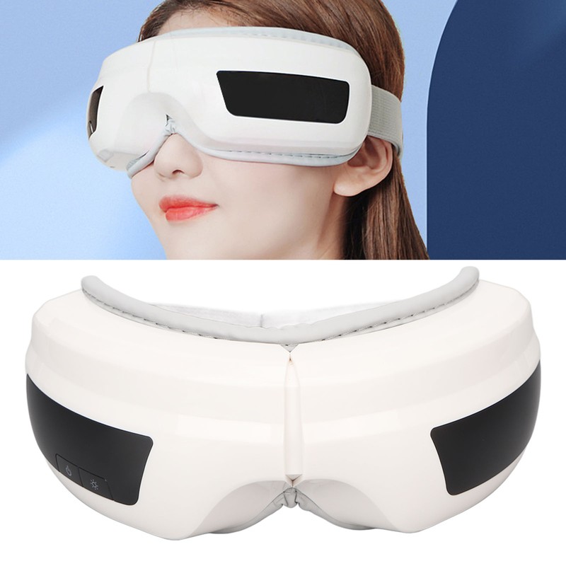 Heated Eye Massager Hot Compress USB Rechargeable 5 Modes Soothing