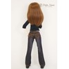 Petite Marie 1/3 MDD Compatible Okayama Straight Jeans Black KOJIMA