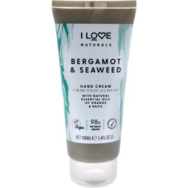 I LOVE Naturals Bergamot and Seaweed Hand Lotion - Hand Lotion for Dry Skin - Moisturizing Lotion with Shea Butter and Coconut Oil - 100 ml