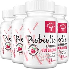 Probiotics for Women - 300 Billion CFU, 12 Diverse Strains + Prebiotic - Women's Probiotics for Daily Digestive, Vaginal & Urinary Health, Immune Support, 240 Capsules