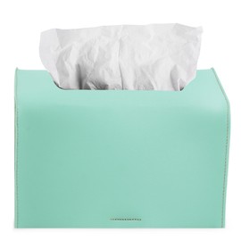 Haecsfl Leather Cover for Disposable Paper Hand Towel Box, Compatible with Kleenex Paper Hand Towel(1-Melon Green)