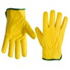 Leather Fleece Lined Safety Work Gloves Lorry Driver, Yard Work,